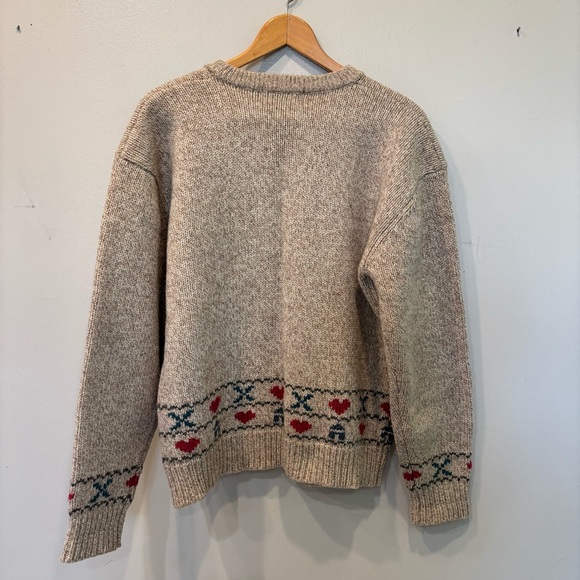 Vintage Eddie Bauer Marled Wool Blend Rocking Horse Sweater Women’s Size Large - Picture 9 of 11